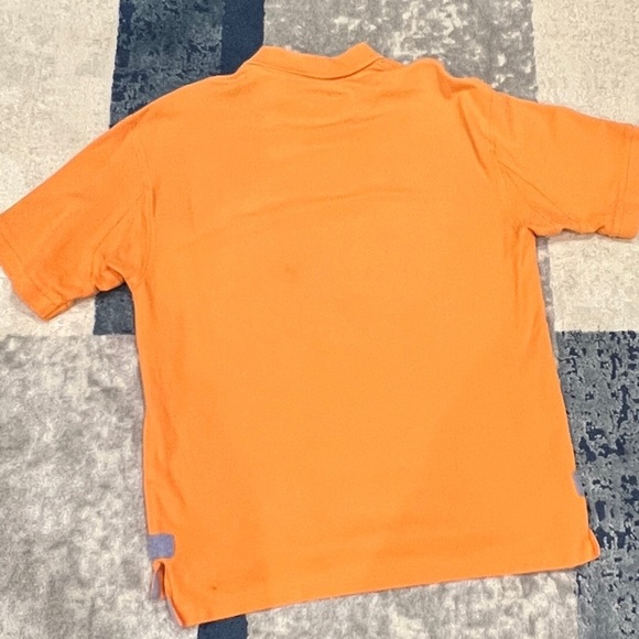 Orvis Men's Pink Orange Golf Shirt Size M Arm Gussets Short Sleeve 3 Button - Picture 9 of 12